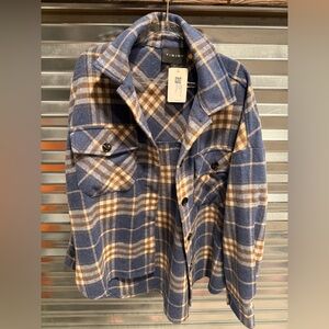 Timing size small woman’s oversized shacket